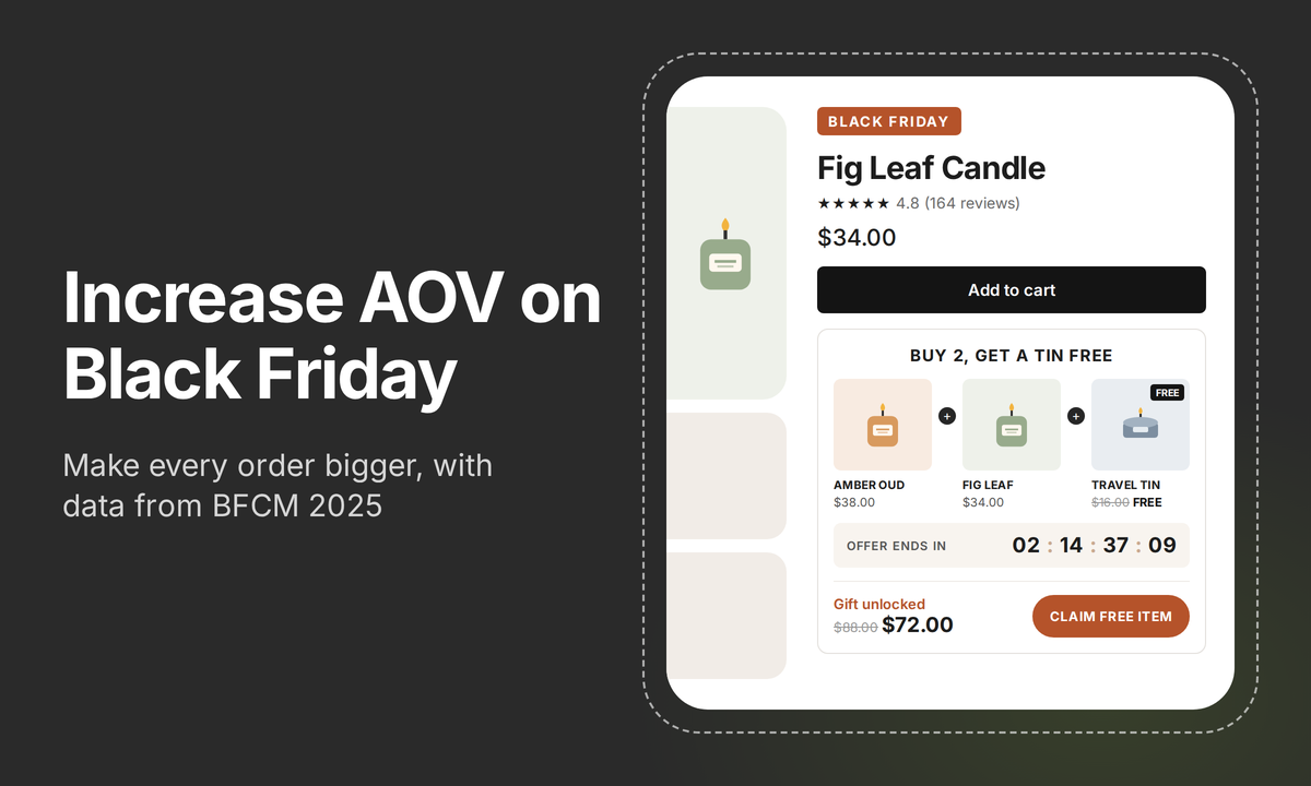 How to Increase Average Order Value on Black Friday?